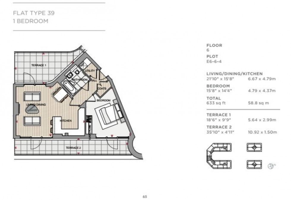 Floorplan for Thalia House, Royal Arsenal Riverside