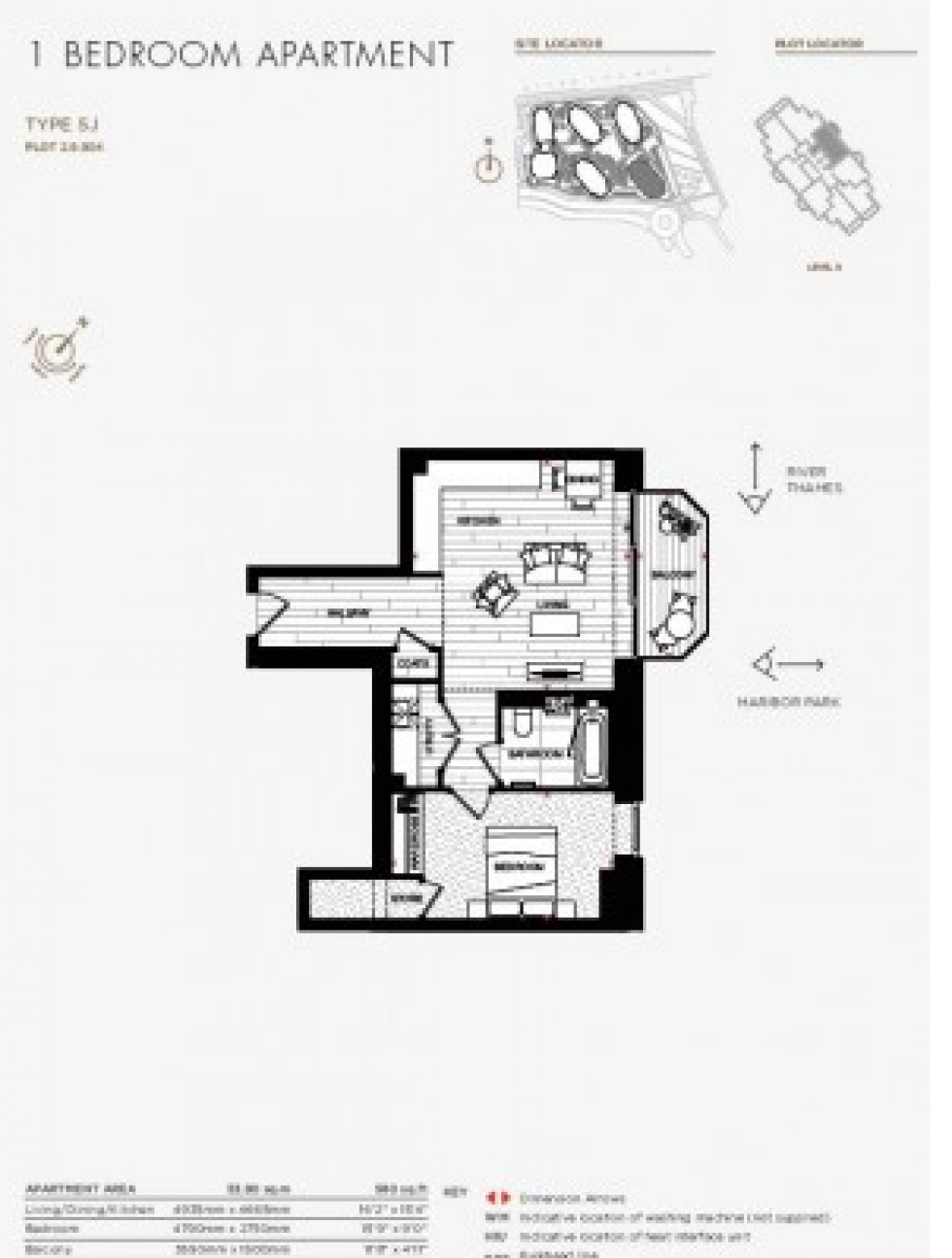 Floorplan for Forbes Apartments, 6 Brigadier Walk, Woolwich