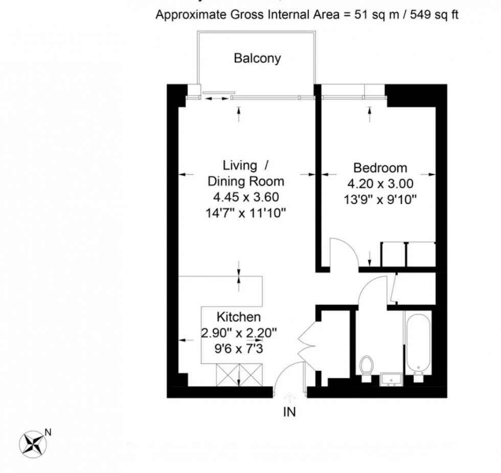 Floorplan for Biring House, Duke of Wellington Avenue, London