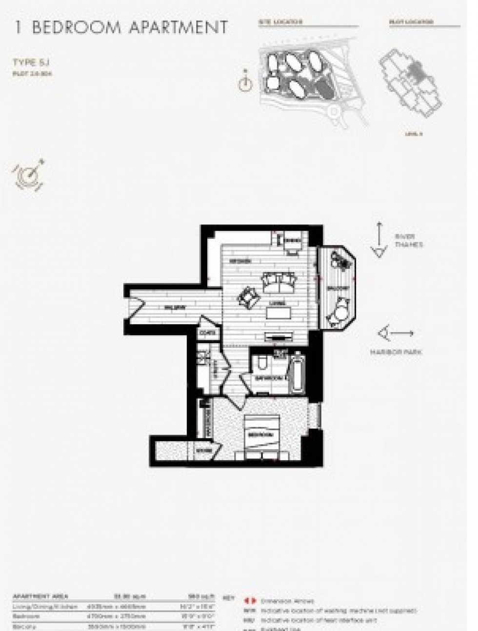 Floorplan for Forbes Apartments, 6 Brigadier Walk, London